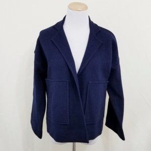 Madewell Lisbon wool sweater jacket navy blue XS